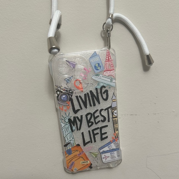 IPHONE CASE. LIVING MY BEST LIFE FOR Iphone 14 and 15 promax - Picture 6 of 7